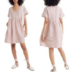 Madewell Linen-Blend Alexandra Dress
